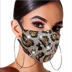 😷 Leopards Print Sequin Mask 😷